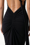 Caurelle | Women’s One-Shoulder Ruched Bodycon Maxi Dress