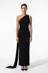 Caurelle | Women’s One-Shoulder Ruched Bodycon Maxi Dress