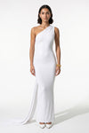 Caurelle | Women’s One-Shoulder Ruched Bodycon Maxi Dress