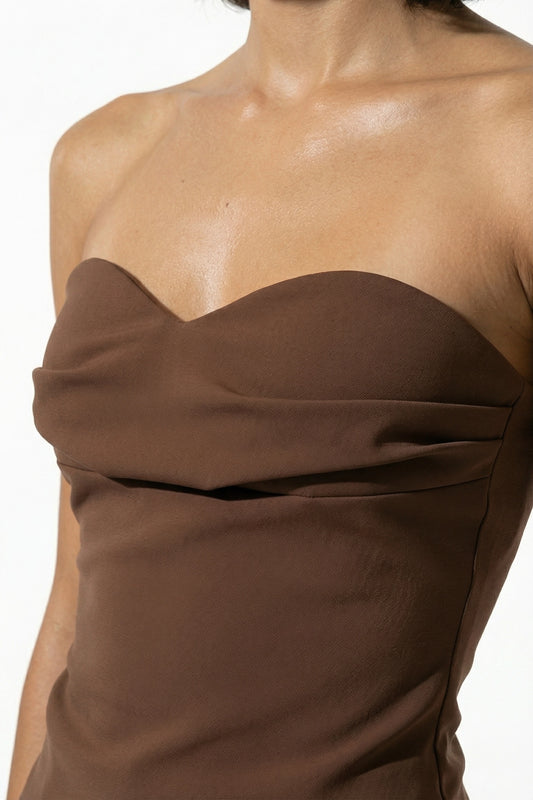 Caurelle | Women’s Ruched Strapless Corset Top