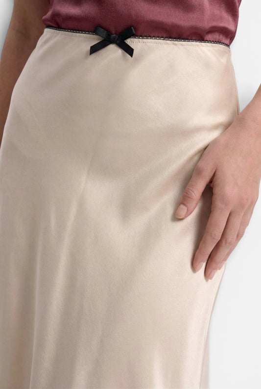 Caurelle | Women’s Satin Maxi Skirt – Effortless Elegance
