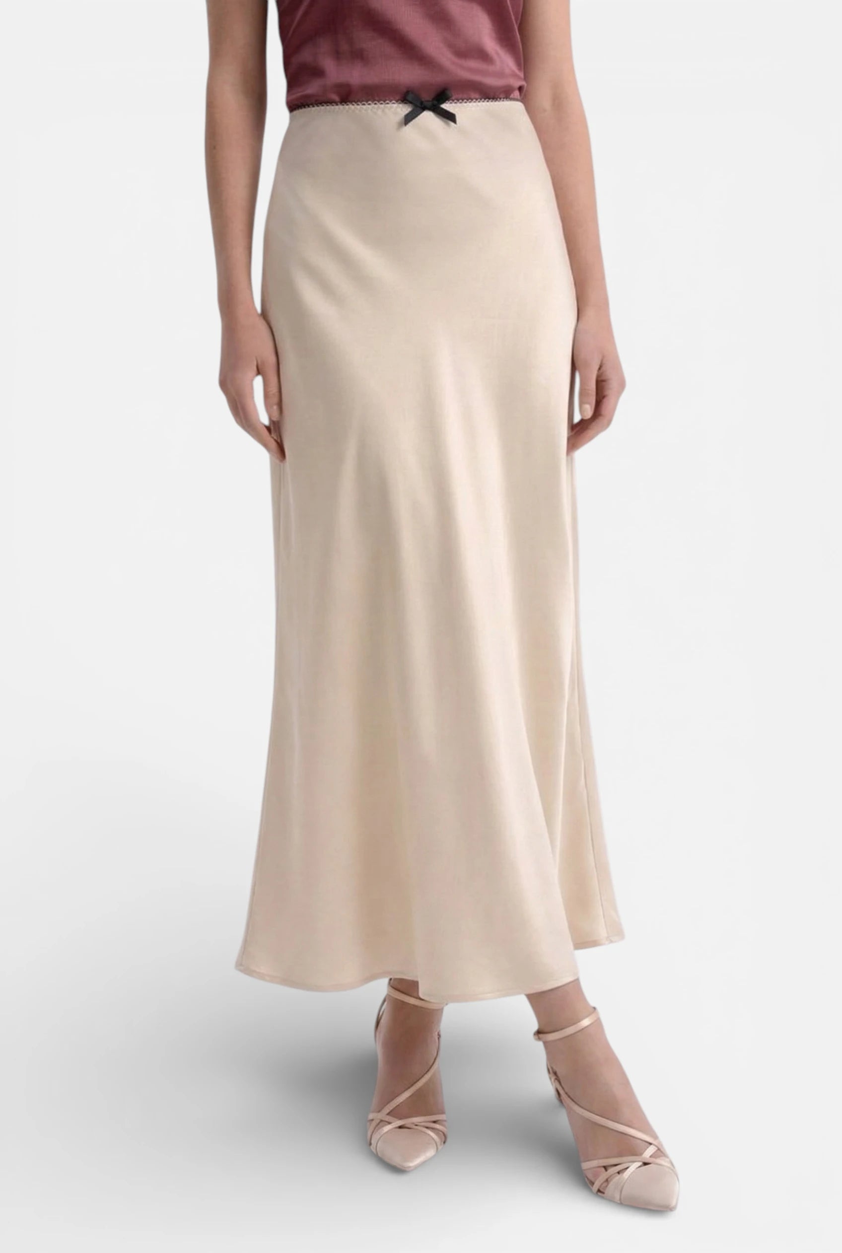Caurelle | Women’s Satin Maxi Skirt – Effortless Elegance