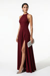 Caurelle | Women’s Sleeveless High-Neck Slit Maxi Dress