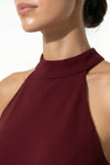 Caurelle | Women’s Sleeveless High-Neck Slit Maxi Dress