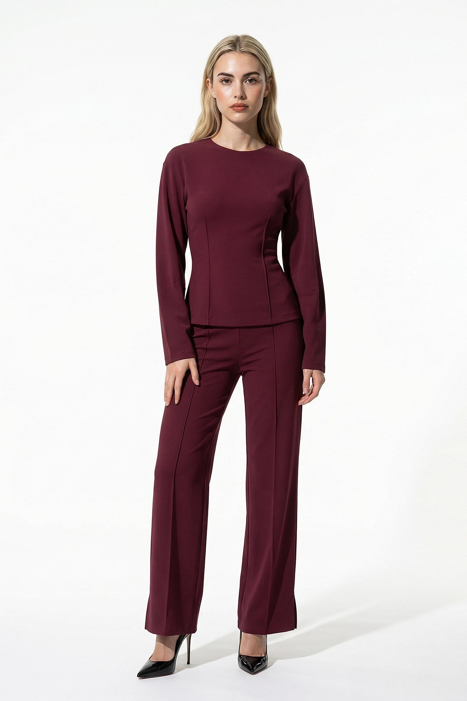 Caurelle | Women’s Slim-Fit Long Sleeve Co-Ord Set