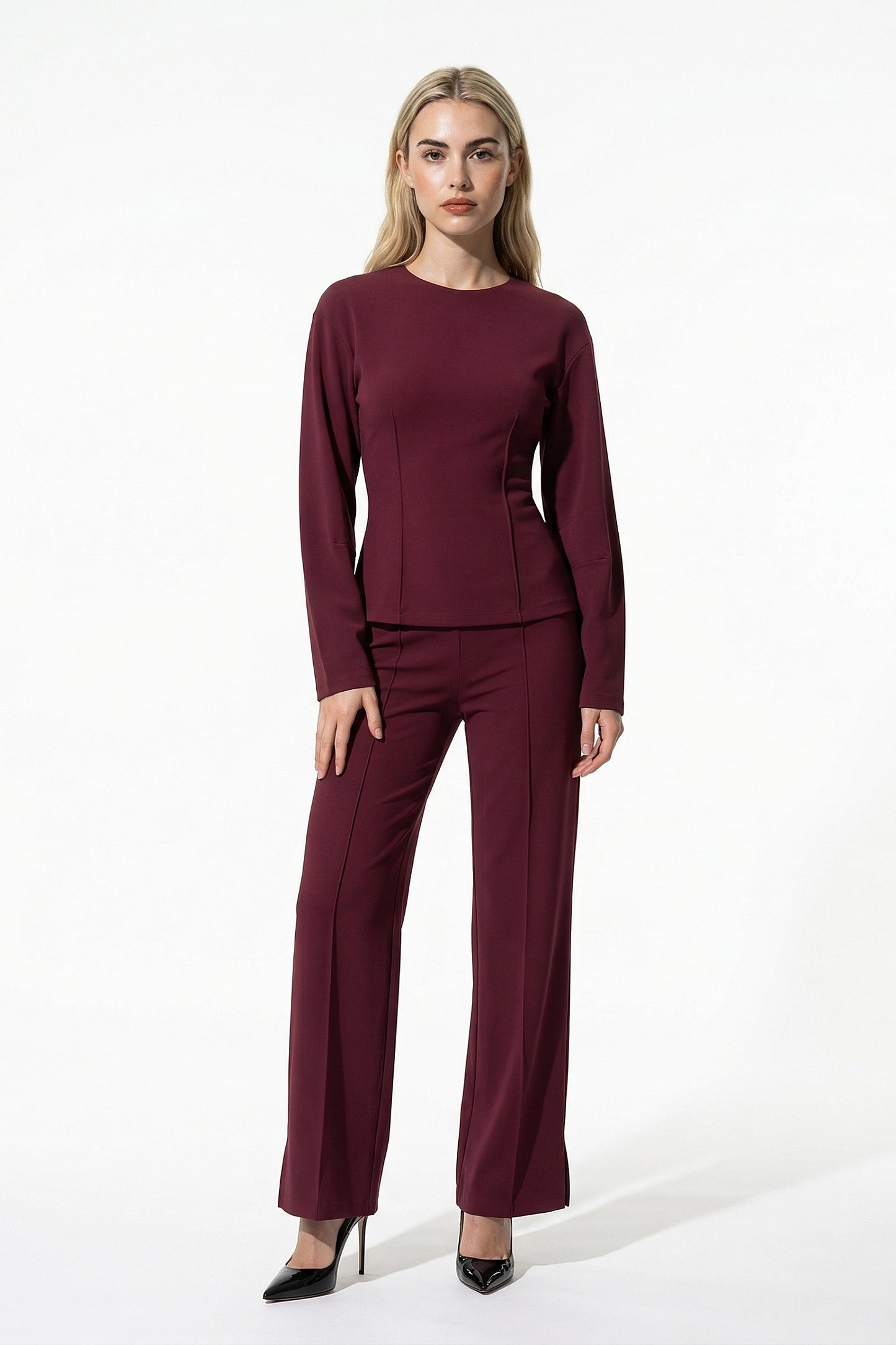 Caurelle | Women’s Slim-Fit Long Sleeve Co-Ord Set
