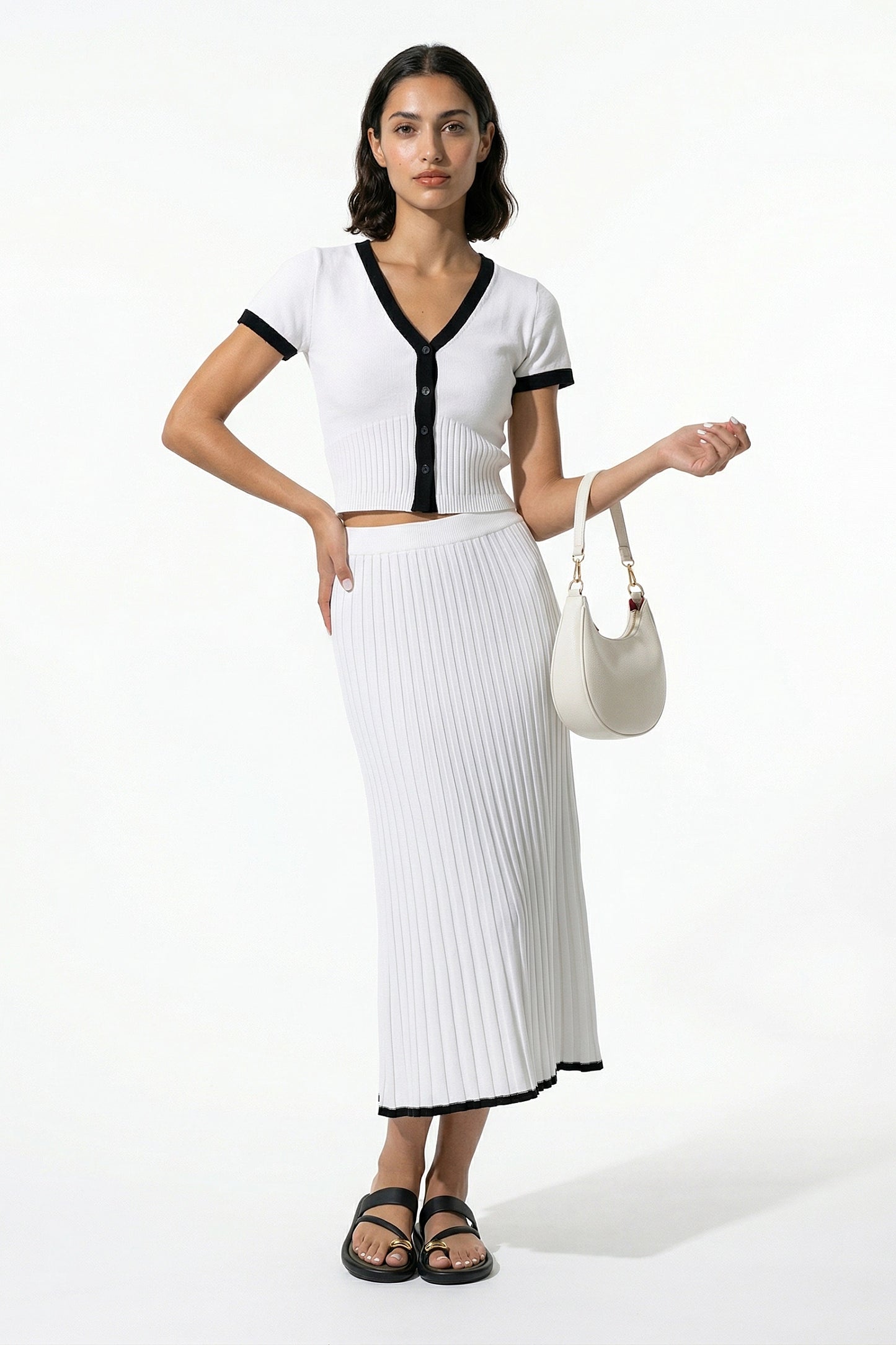 Caurelle | Women’s Co-Ord Summer Top Midi Skirt Set