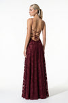 Caurelle | Women’s Strappy Maxi Dress Floral Open Back Wedding Guest Style
