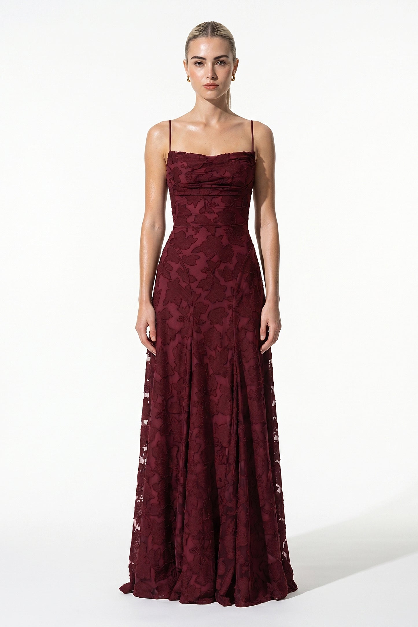 Caurelle | Women’s Strappy Maxi Dress Floral Open Back Wedding Guest Style