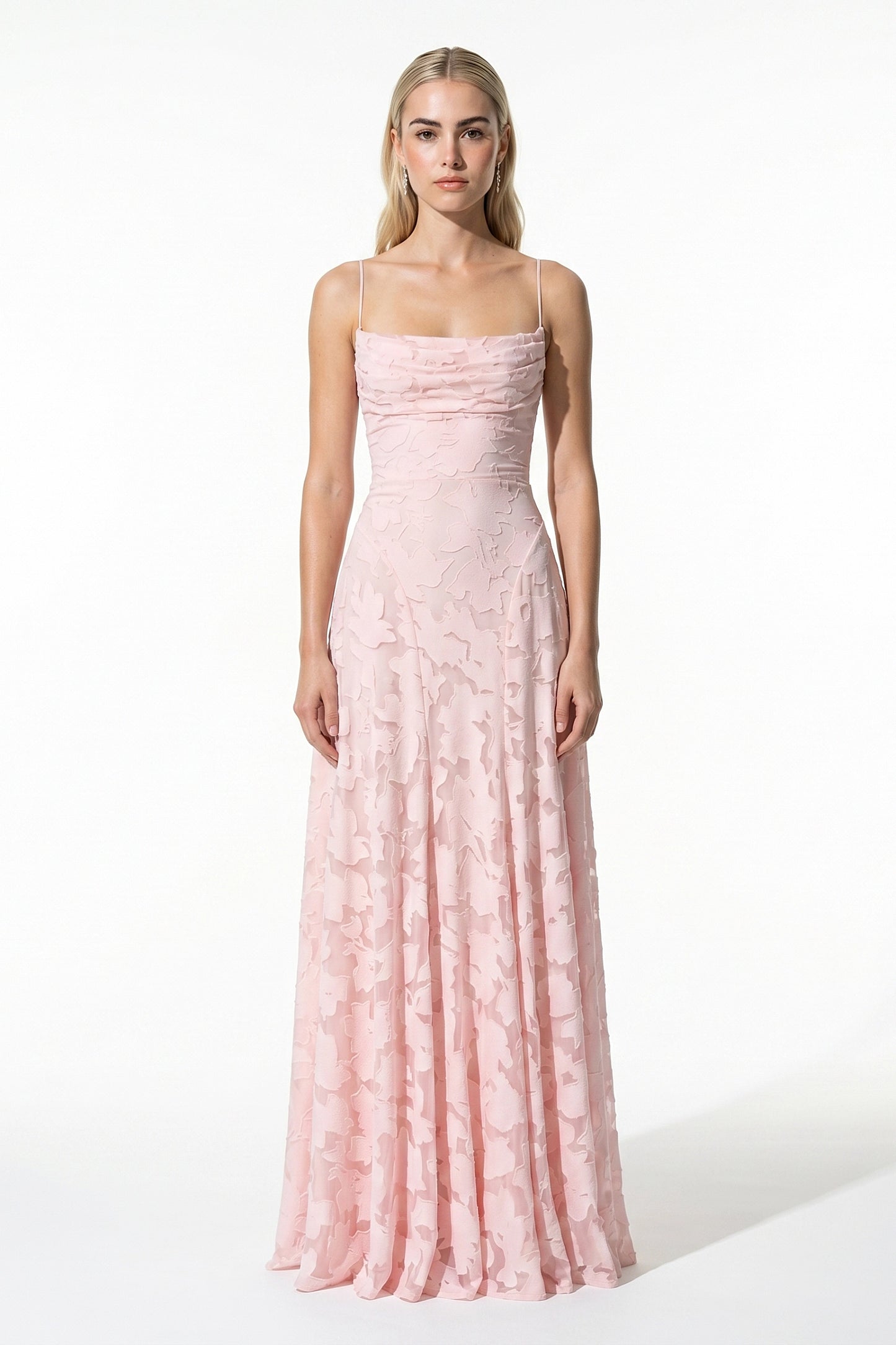 Caurelle | Women’s Strappy Maxi Dress Floral Open Back Wedding Guest Style