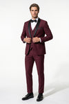 Caurelle | Men’s Slim Fit Three Piece Suit Blazer Vest Pants Set