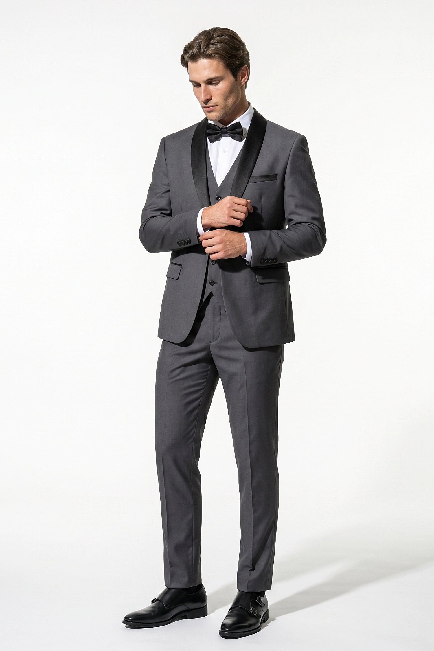 Caurelle | Men’s Slim Fit Three Piece Suit Blazer Vest Pants Set