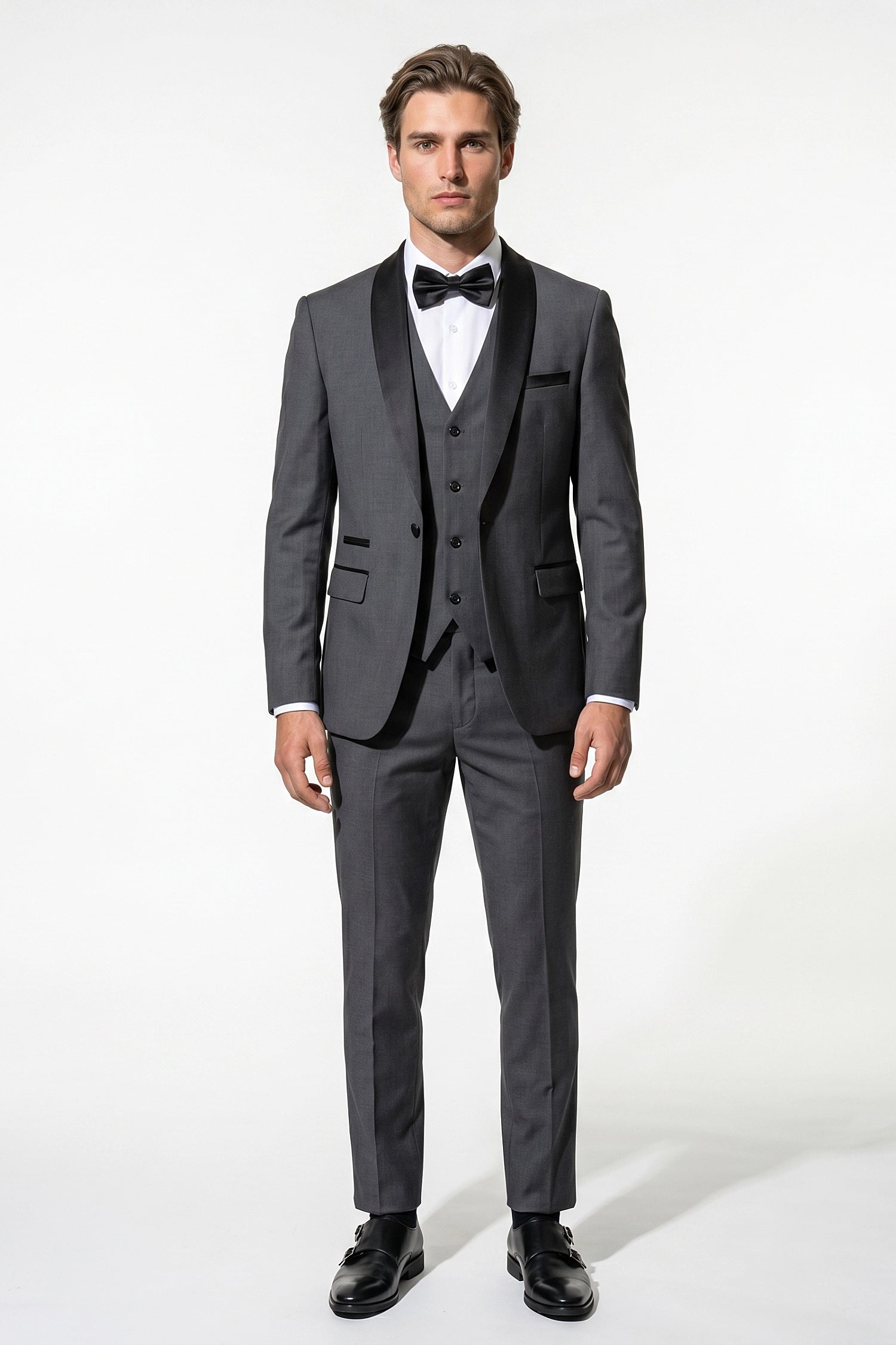 Caurelle | Men’s Slim Fit Three Piece Suit Blazer Vest Pants Set