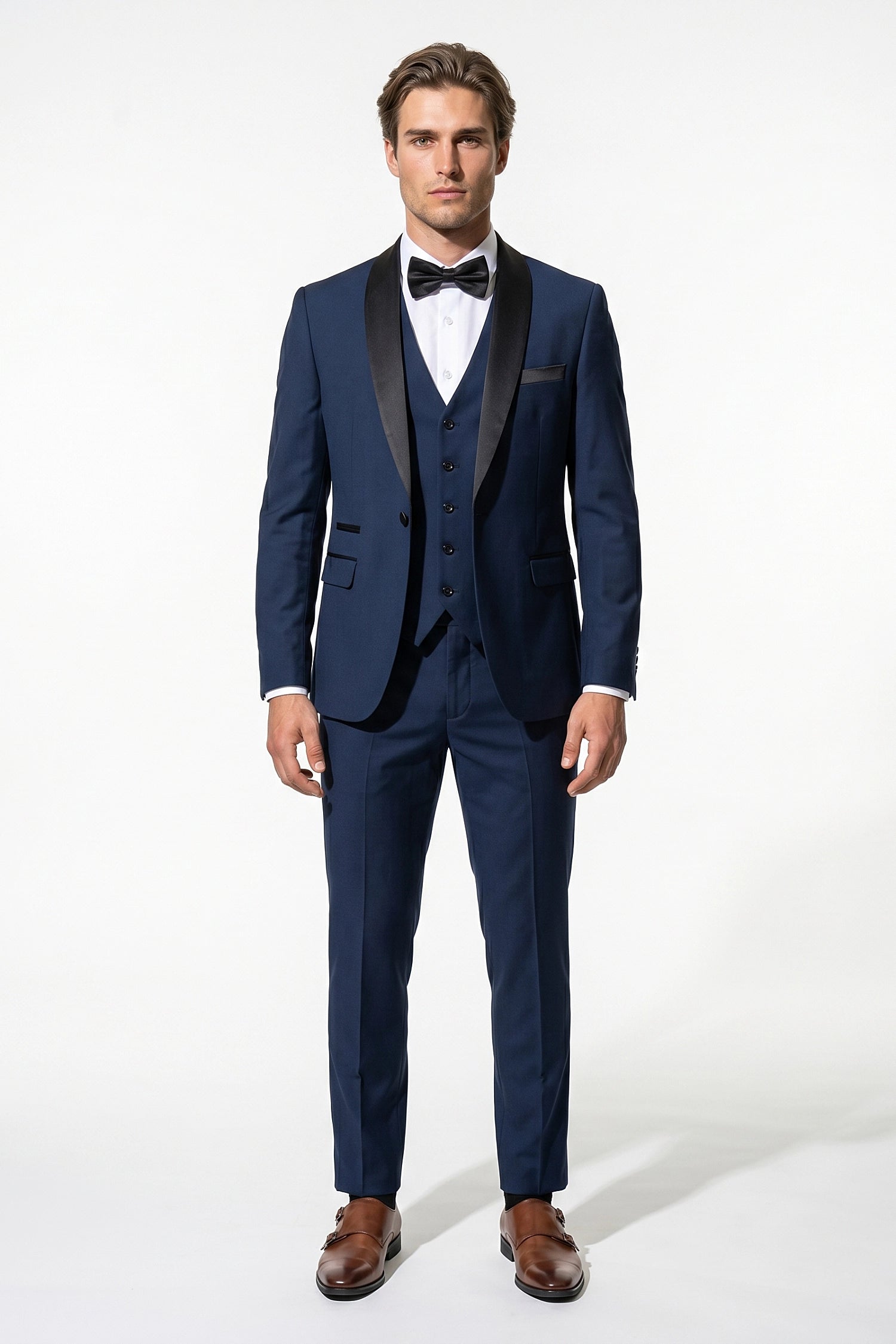 Caurelle | Men’s Slim Fit Three Piece Suit Blazer Vest Pants Set
