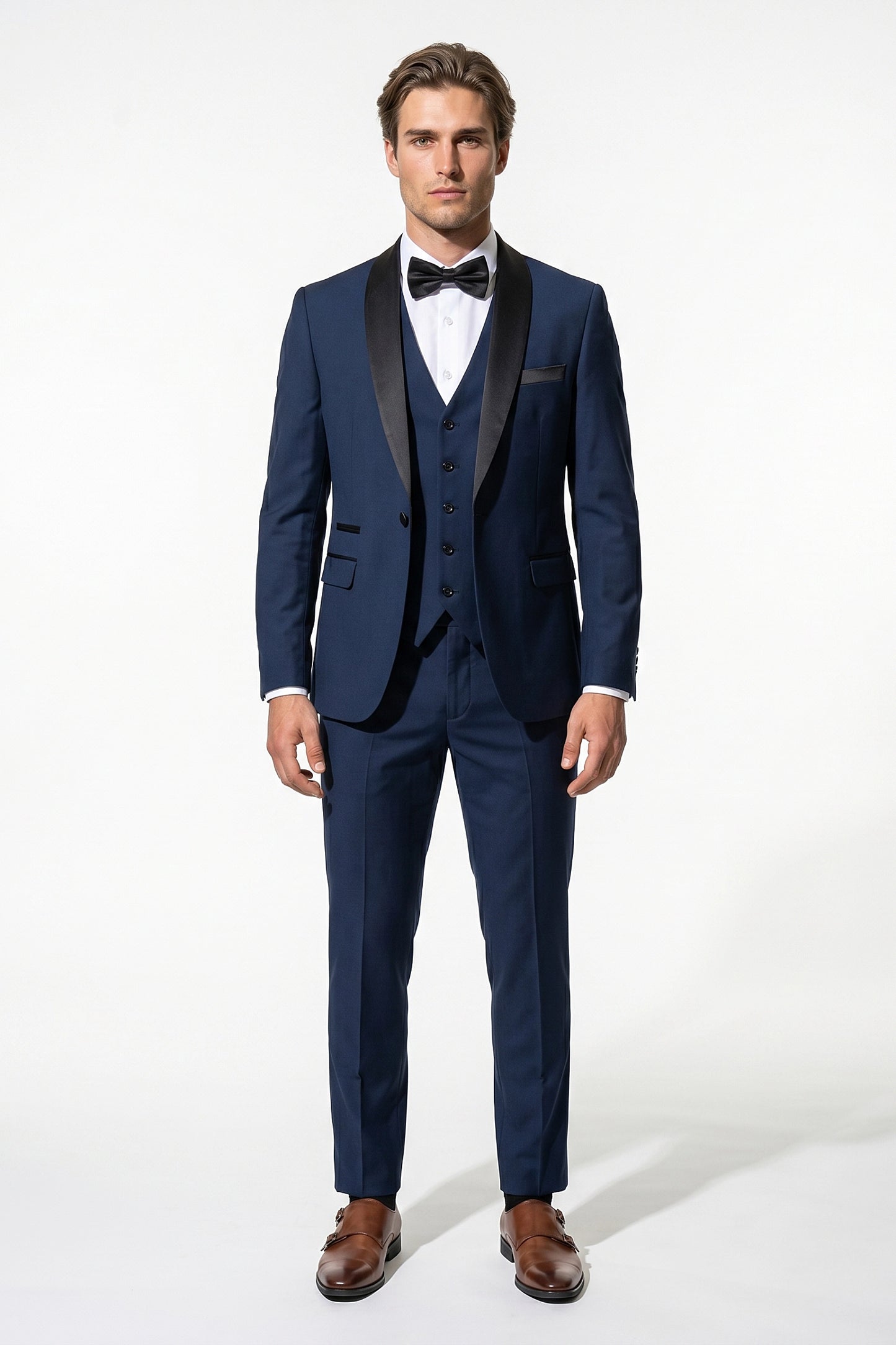 Caurelle | Men’s Slim Fit Three Piece Suit Blazer Vest Pants Set