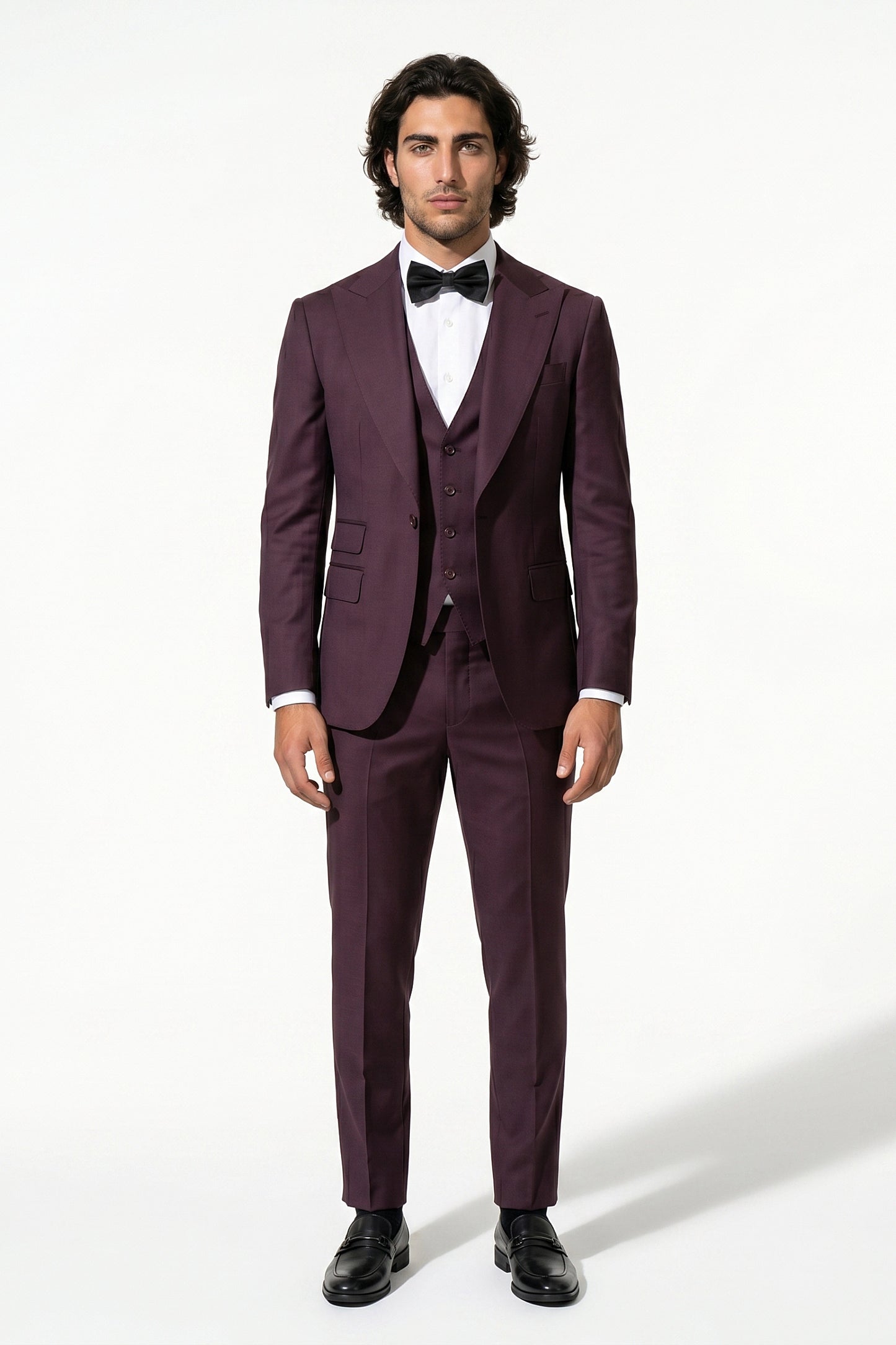 Caurelle | Men’s Slim Fit Three Piece Suit Set Blazer Vest Pants