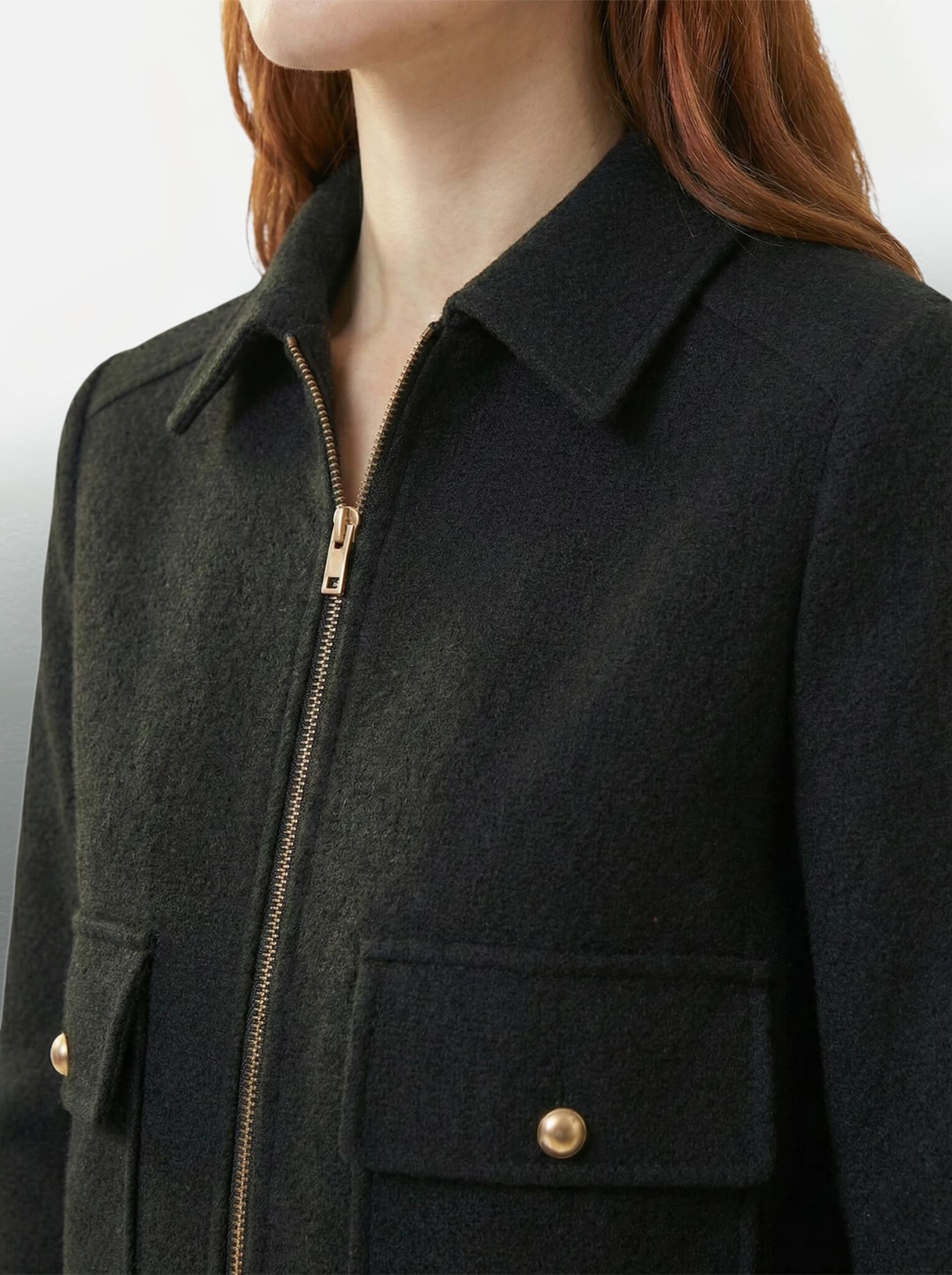 Caurelle | Women’s Cropped Jacket – Modern Zip Silhouette