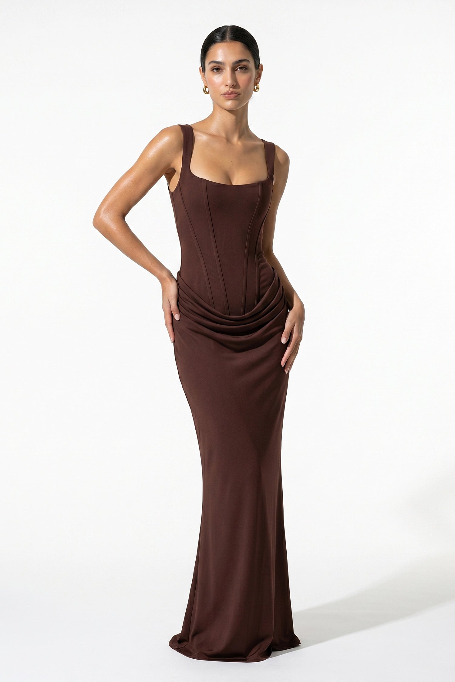 Caurelle | Women’s Corset Maxi Dress Sculpted Hourglass Elegance