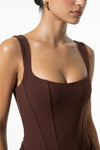 Caurelle | Women’s Corset Maxi Dress Sculpted Hourglass Elegance