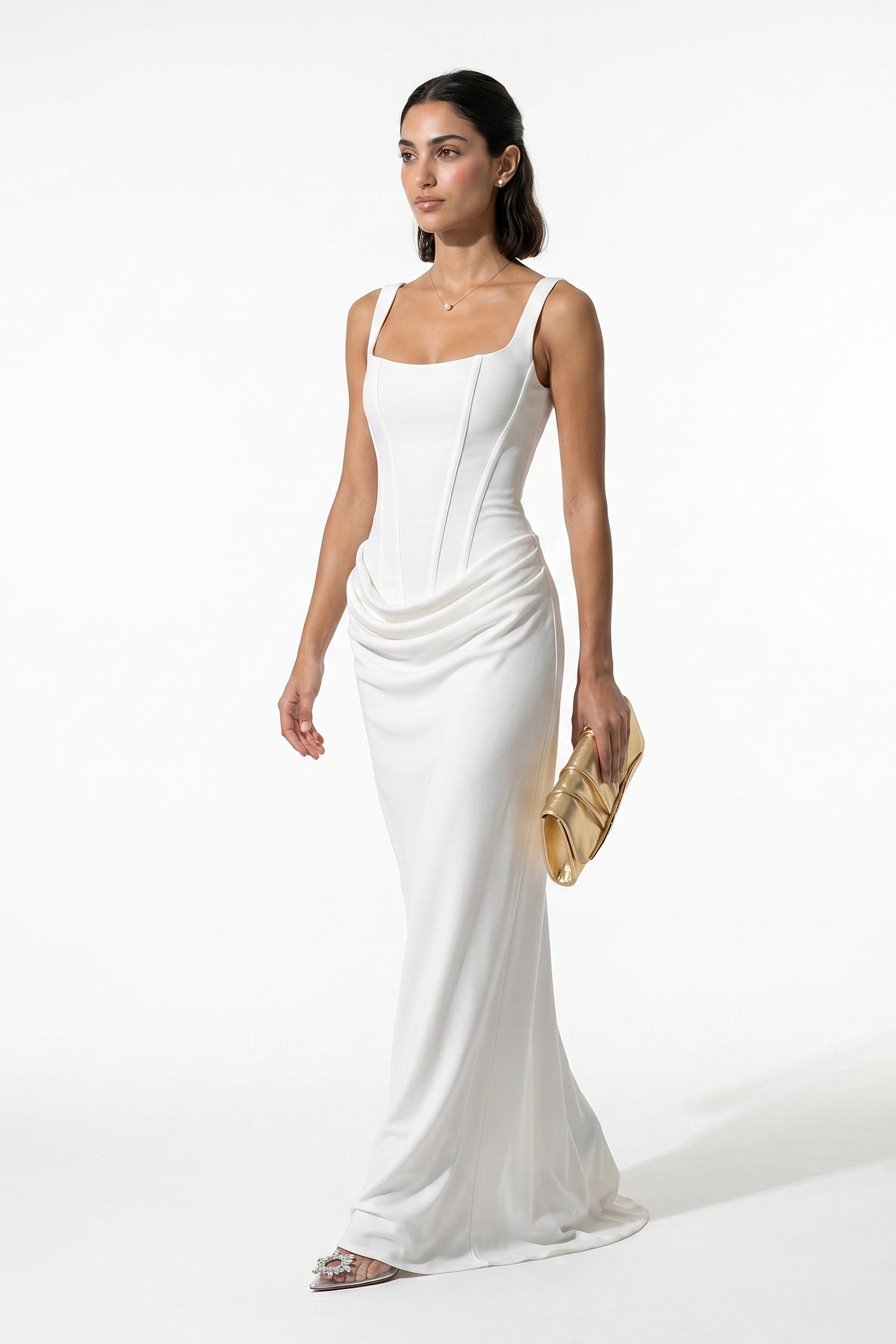 Caurelle | Women’s Corset Maxi Dress Sculpted Hourglass Elegance
