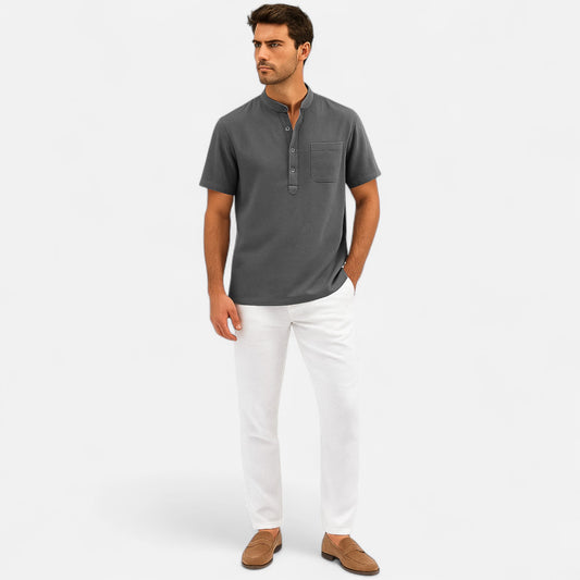 Caurelle | Henley Short Sleeve – Effortless Style, Everyday Comfort