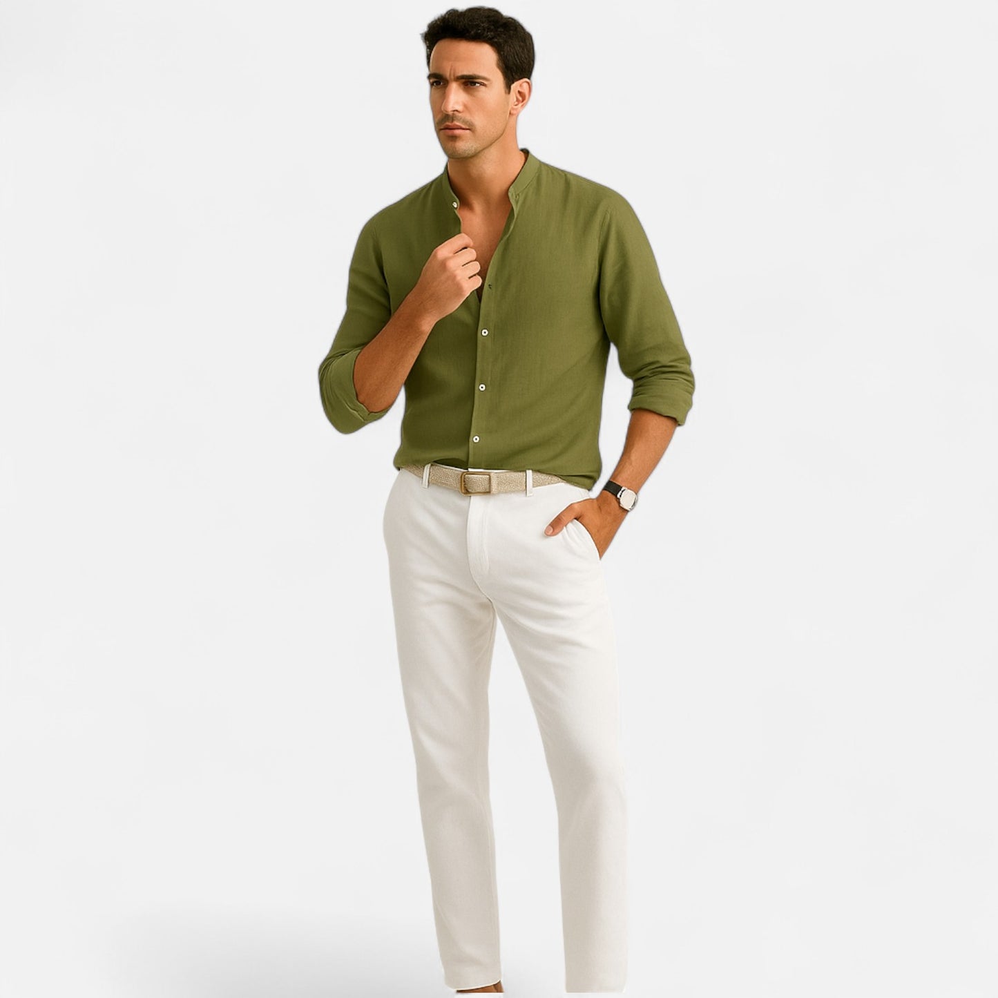 Caurelle | Adriano Linen Shirt for Men – Effortless Elegance for Warm Days