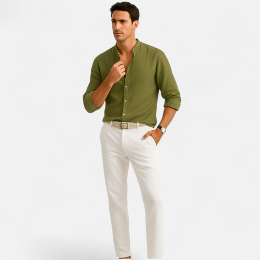 Caurelle | Adriano Linen Shirt for Men – Effortless Elegance for Warm Days