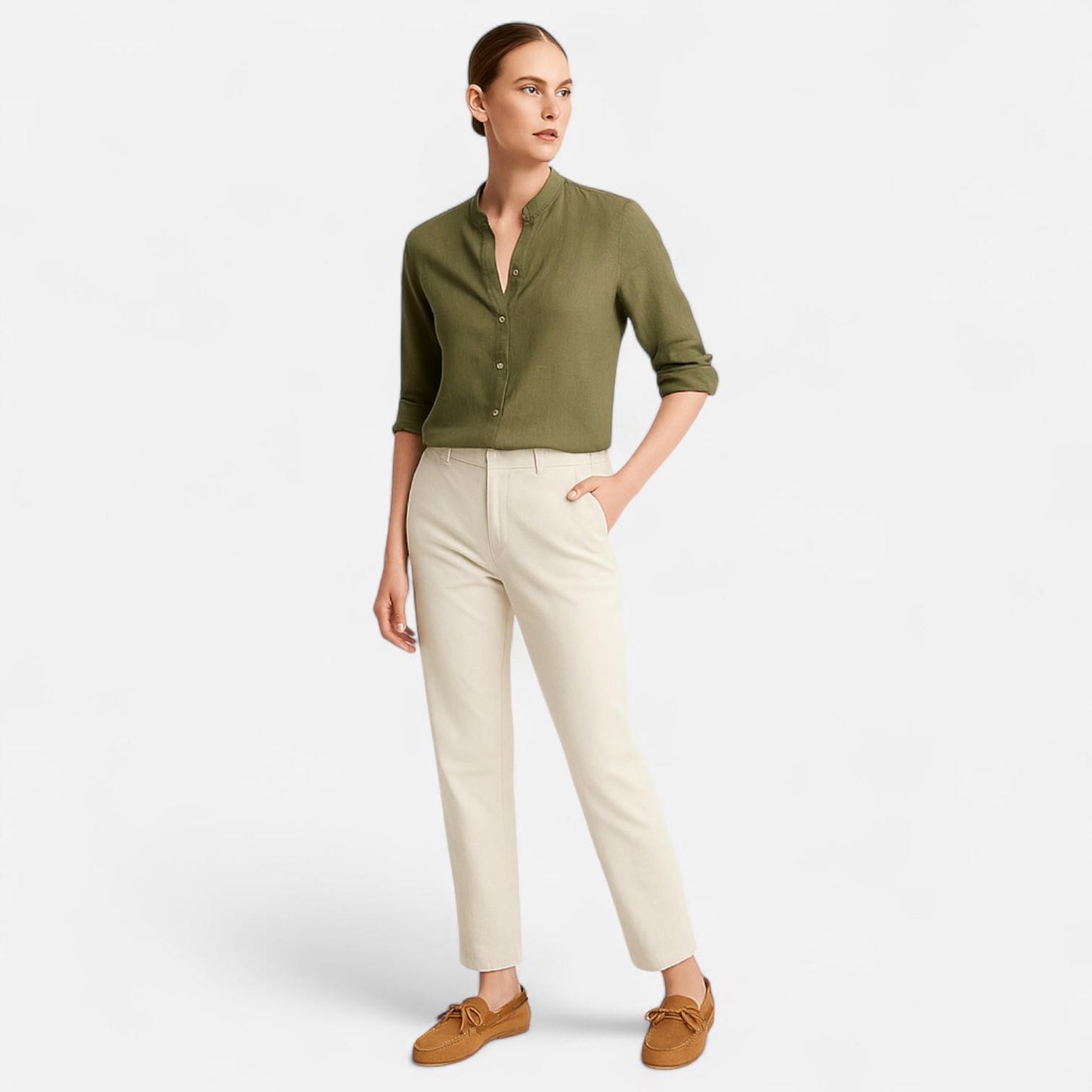 Caurelle | Women's Suede Leather Slip-On Loafers – Effortless Elegance, All-Day Comfort