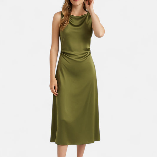 Caurelle | Sleeveless Slip Midi Dress – Effortless Elegance for Every Occasion