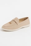 Caurelle | Women's Soft Leather Retro Slip-On Shoes – Chunky Sole Comfort