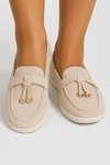 Caurelle | Women's Soft Leather Retro Slip-On Shoes – Chunky Sole Comfort