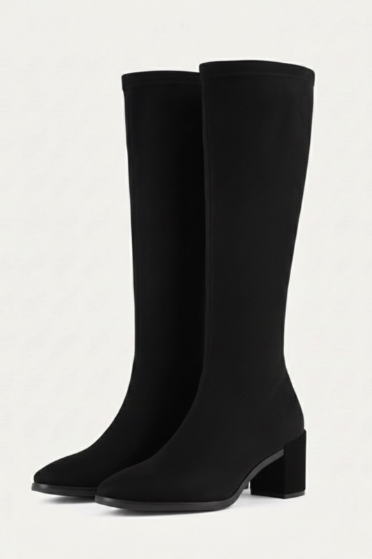 Caurelle | Women’s Knee-High Block Heel Boots – Elegant Winter Silhouette