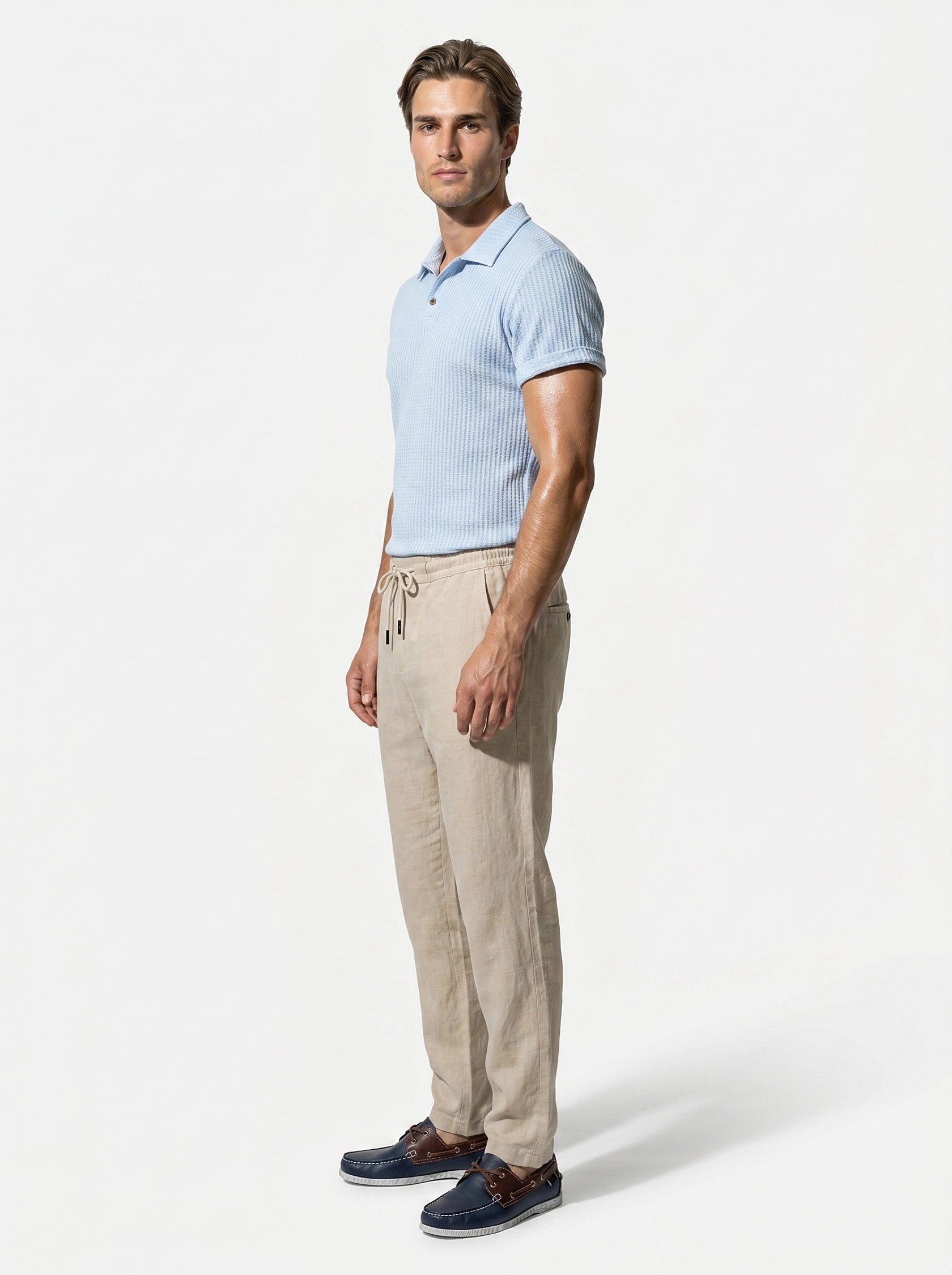 Caurelle | Men’s Jacquard Knit Polo Shirt