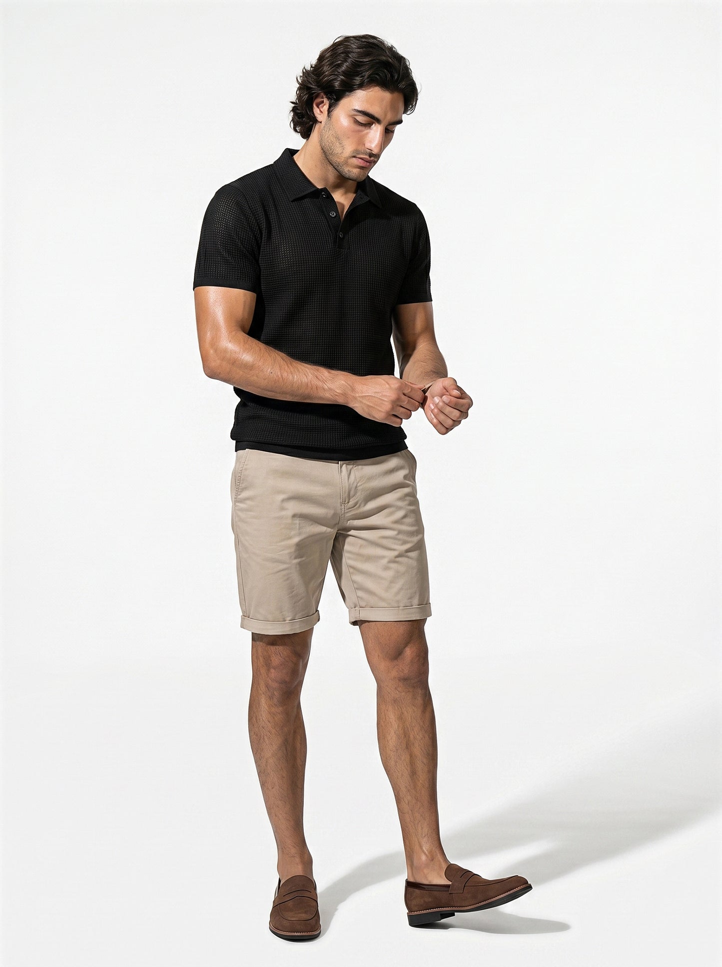 Caurelle | Men’s Plus Size Half-Button Polo Shirt