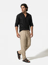 Caurelle | Men’s Linen Style Shirt Lightweight Summer Comfort