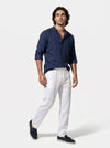 Caurelle | Men’s Linen Style Shirt Lightweight Summer Comfort