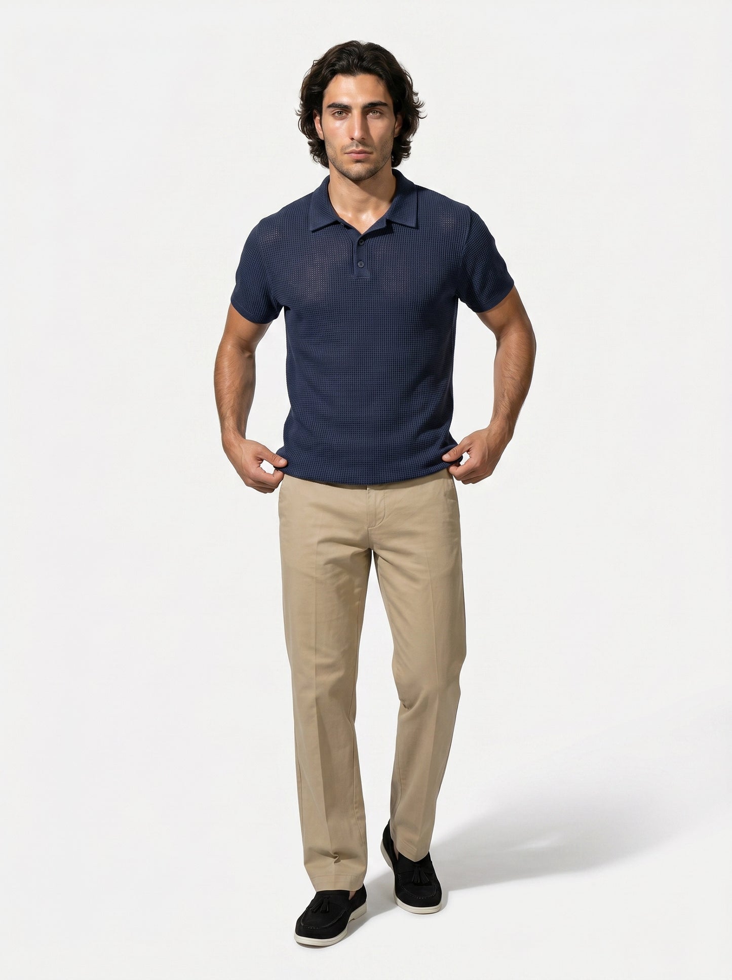 Caurelle | Men’s Plus Size Half-Button Polo Shirt