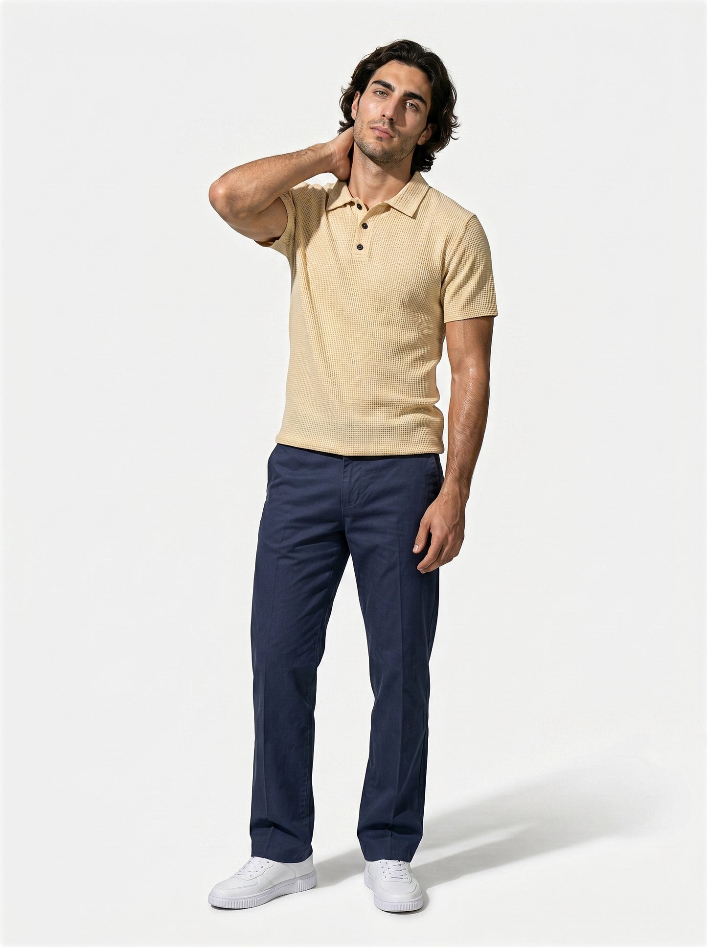 Caurelle | Men’s Plus Size Half-Button Polo Shirt
