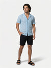 Caurelle | Men’s Jacquard Knit Cuban Collar Polo Shirt