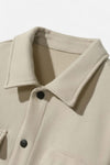 Caurelle | Men’s Overshirt Jacket – Woven Lapel Collar Autumn Winter