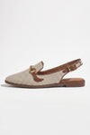 Caurelle | Elegant Women’s Metallic Buckle Sandals