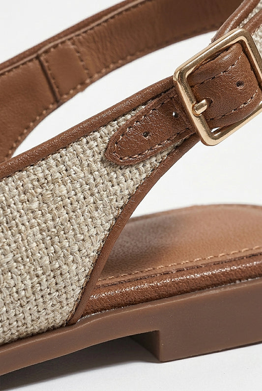 Caurelle | Elegant Women’s Metallic Buckle Sandals