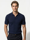 Caurelle | Men’s Textured Knit Polo Shirt