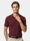 Caurelle | Men’s Textured Knit Polo Shirt