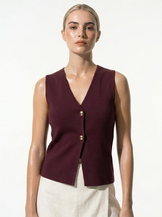 Caurelle | Women’s Waistcoat – Elegant Layering Essential