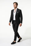Linen Slim Fit 2 Piece Suit Men - Wedding Guest Trousers Blazer