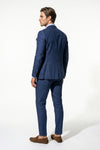 Linen Slim Fit 2 Piece Suit Men - Wedding Guest Trousers Blazer
