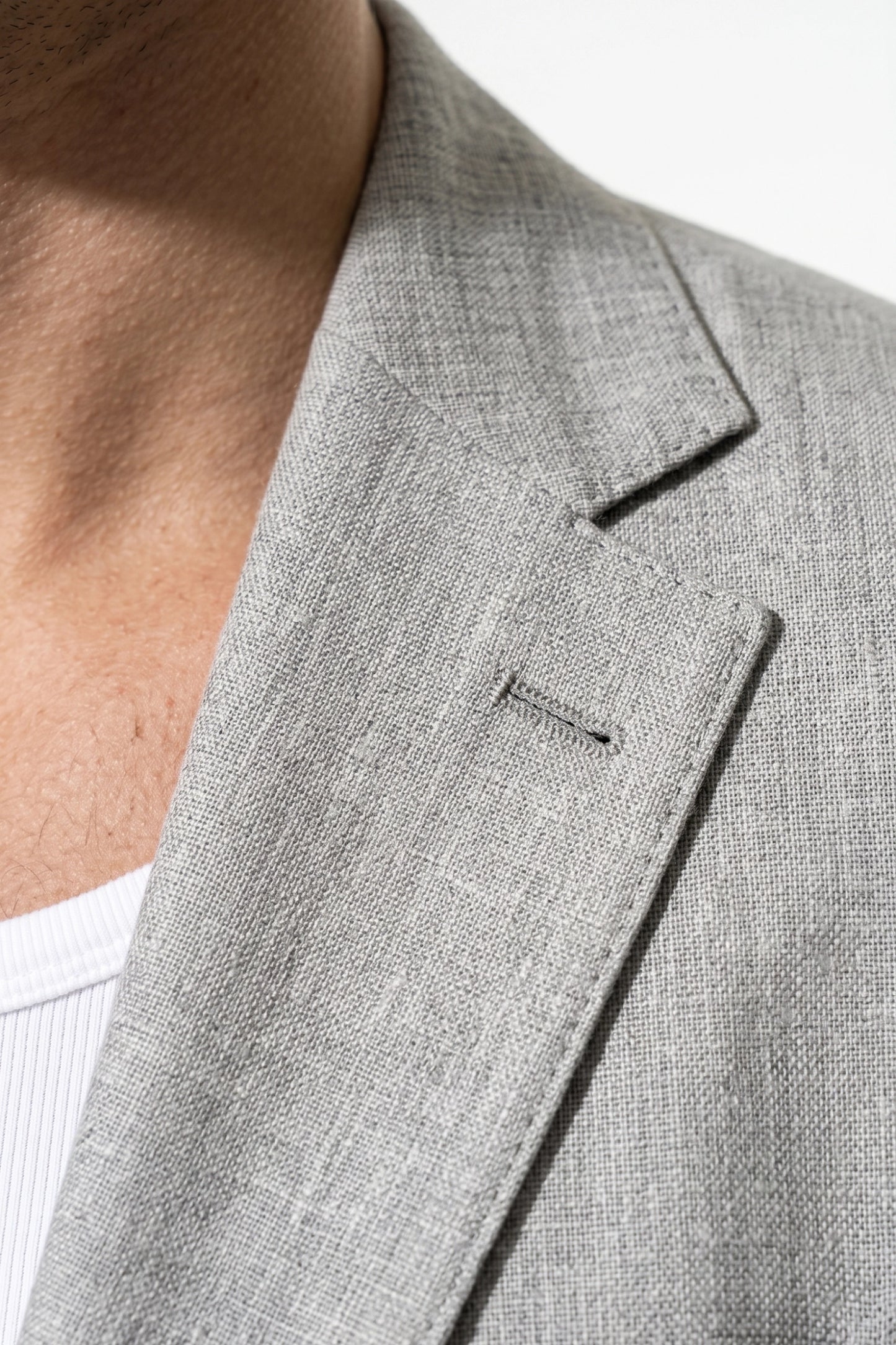 Linen Slim Fit 2 Piece Suit Men - Wedding Guest Trousers Blazer
