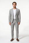 Linen Slim Fit 2 Piece Suit Men - Wedding Guest Trousers Blazer