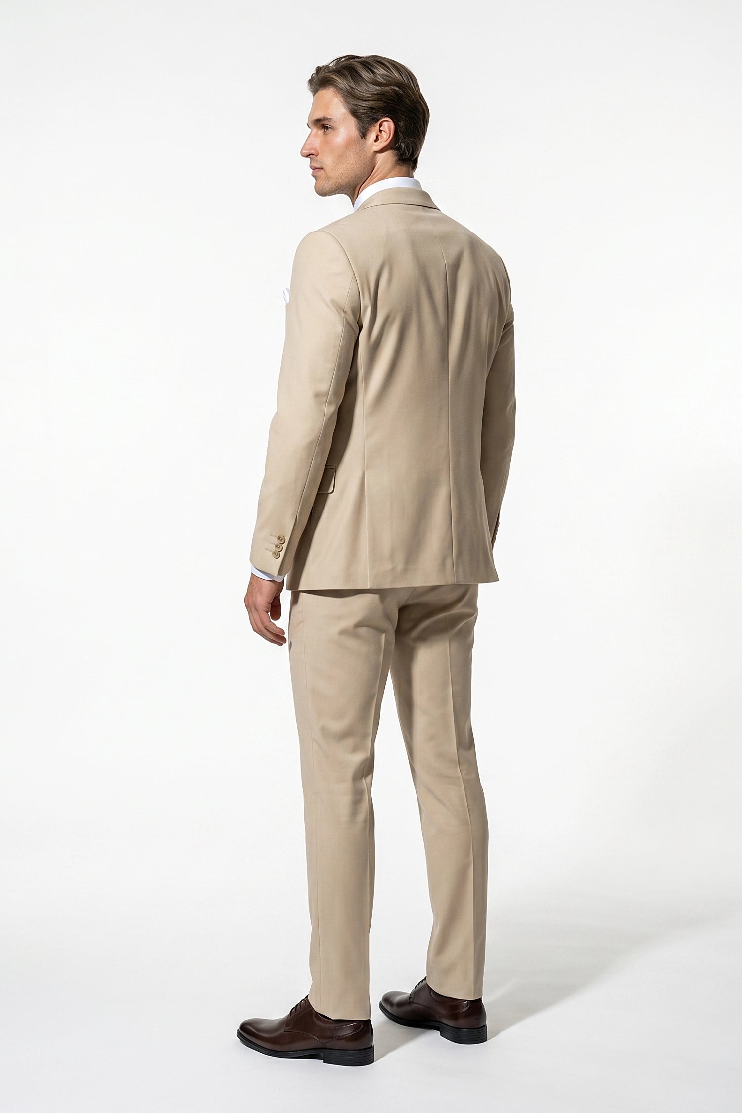 Slim Fit Tailored Three Piece Suit Men Wedding Groom Prom